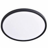 LED Waterproof luminaire 32W, 3CCT, 3840Lm, IP44, Ø 400 x 25 mm Black
