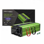 Qoltec Monolith power adapter/ inverter Auto 1200 W Green