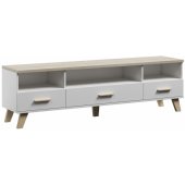 LOTTA 180x40x53 White + Sonoma Oak