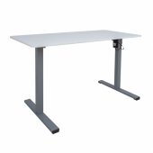 Desk ERGO OPTIMAL with 1 motor 120x60cm, white/ grey