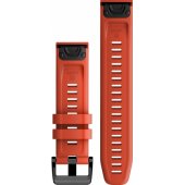 QuickFit 22mm Silicone Watch Band Flame Red