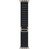 49mm Black Alpine Loop - Medium - Natural Titanium Finish