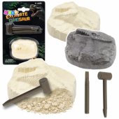 Archaeological Excavation Set Stone with Dinosaur Figurine Tools