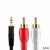 RF010 3,5 mm <->2 x RCA 1,5m
