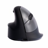 Pele HE ergonomic mouse left Bluetooth large black/ silve