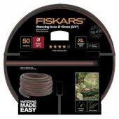 Fiskars 1027111 garden hose 50 m Above ground Black, Red