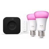 Starter kit: 2 E27 smart bulbs + Dimmer switch + Bridge Pro