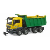 MAN TGS Yellow and green dump truck
