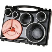 Wolfcraft 33-103 mm hole saw set - with carbide cutter