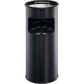 Herlitz trashcan ashtray black ( 3330-01)