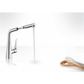 Metris M71 320 Pull-Out Spout 1jet Chrome