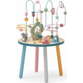 Viga Toys Drewniany Stolik Edukacyjny Manipulacyjny Przeplatanka Viga