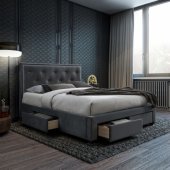 GLOSSY 160x200cm Grey