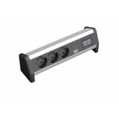Power strip 3x outlets, 2x RJ45 Black