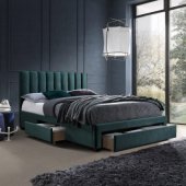 Bed GRACE 160x200cm, green