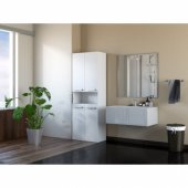 Topeshop Szafka łazienkowa Nel Dk 1k biała 60cm (NEL 1K DK BIEL KPL)