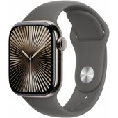 Watch Series 10 Cellular 42mm Natural Titanium/ Stone Grey Band - M/ L