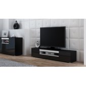 VIVA 180x40x37 Black/ Black Gloss + White
