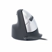 HE ergonomic mouse left-handed USB black/ silver
