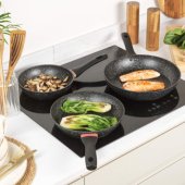 BW11459BRMFOB Megastone Thermo Collar 3-Piece Frying P