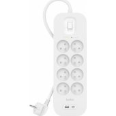 SurgePlus surge protector power strip 8 outlets 2 m bi