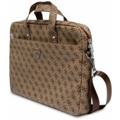 Saffiano 4G Triangle Logo 16” Brown