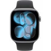 Watch Series 11 Cellular 42mm Space Grey / Black Sport Band - M/ L