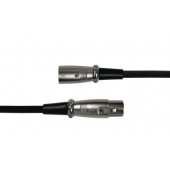 Audio cable XLR 1m Black