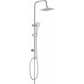 Deante Floks shower set with rain shower head with faucet chrome (NAC