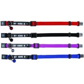 Cat Collar with Address Tag Random Color 1pcs