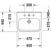DuraStyle 550x440 mm White