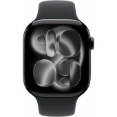 Watch Series 11 42mm Jet Black / Black Sport Band - M/ L