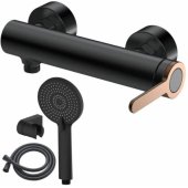 AMBER with shower set Black/ Gold