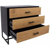 AMSTERDAM 80x40xH75cm Oak/ Black