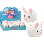 Clockwork Bunny Riding Toy Decoration White
