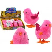 Jumping Chicken Toy Wind-Up Figurine Pink