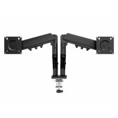 Double Armflex (max 32", 18 kg) Monitor Mount For Two Monitors, Black