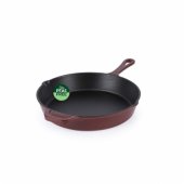 BW13773R 26cm Cast Iron FryPan, Red
