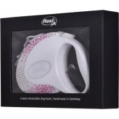 Flexi FLEXI leash GLAM M / ROZM.M COMPOSITION Mother of pearl WHITE