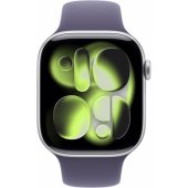 Watch Series 11 46mm Silver / Purple Fog Sport Band - M/ L