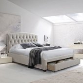 NATALIA with mattress HARMONY DUO 160x200cm, champagne
