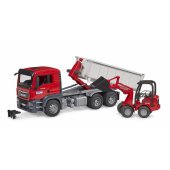 MAN TGS with roll er container and mini e