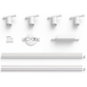 Perifo Straight Ceiling Base Kit (4 spots) White