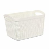 Basket 1.5L KNIT M-095 White