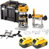"8mm(1/ 4""), 18V, with interchangeable feet, 2x5.0AH"