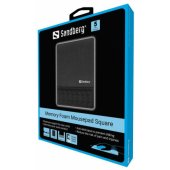 Memory Foam Mousepad Square Black