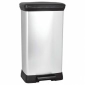 Pedal waste bin 50L Metallized