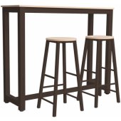 Bar Set SANCIA Oak/ Brown