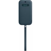 "Leather Sleeve with MagSafe iPhone 12 Pro Max" Baltic Blue