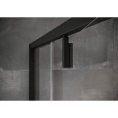 NDOP1 900 mm h=1950 Black/ Transparent